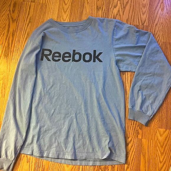 Reebok Other - EUC Reebok Logoed Crewneck Long Sleeve Tee Men's M Blue Lightweight Y2K Shirt